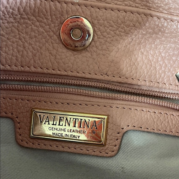 Valentina Blush Pink Leather Shoulder Bag - Picture 2 of 10